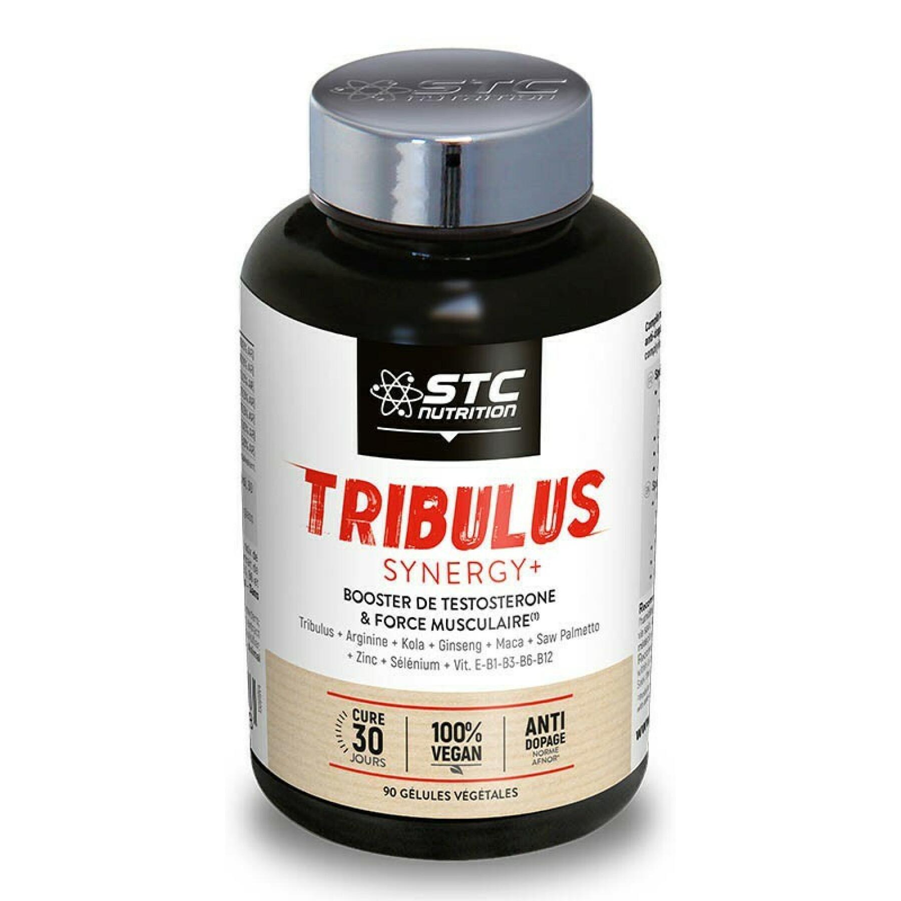 Tribulus synergy+ potenciador de testosterona y fuerza muscular STC Nutrition - 90 gélules végétales