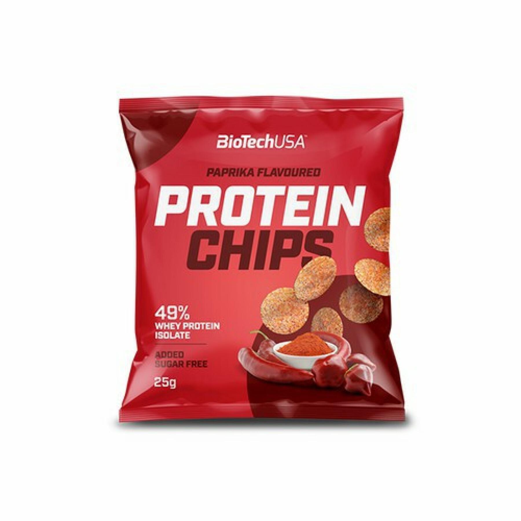 100 paquetes de chips de proteínas Biotech USA - Paprika
