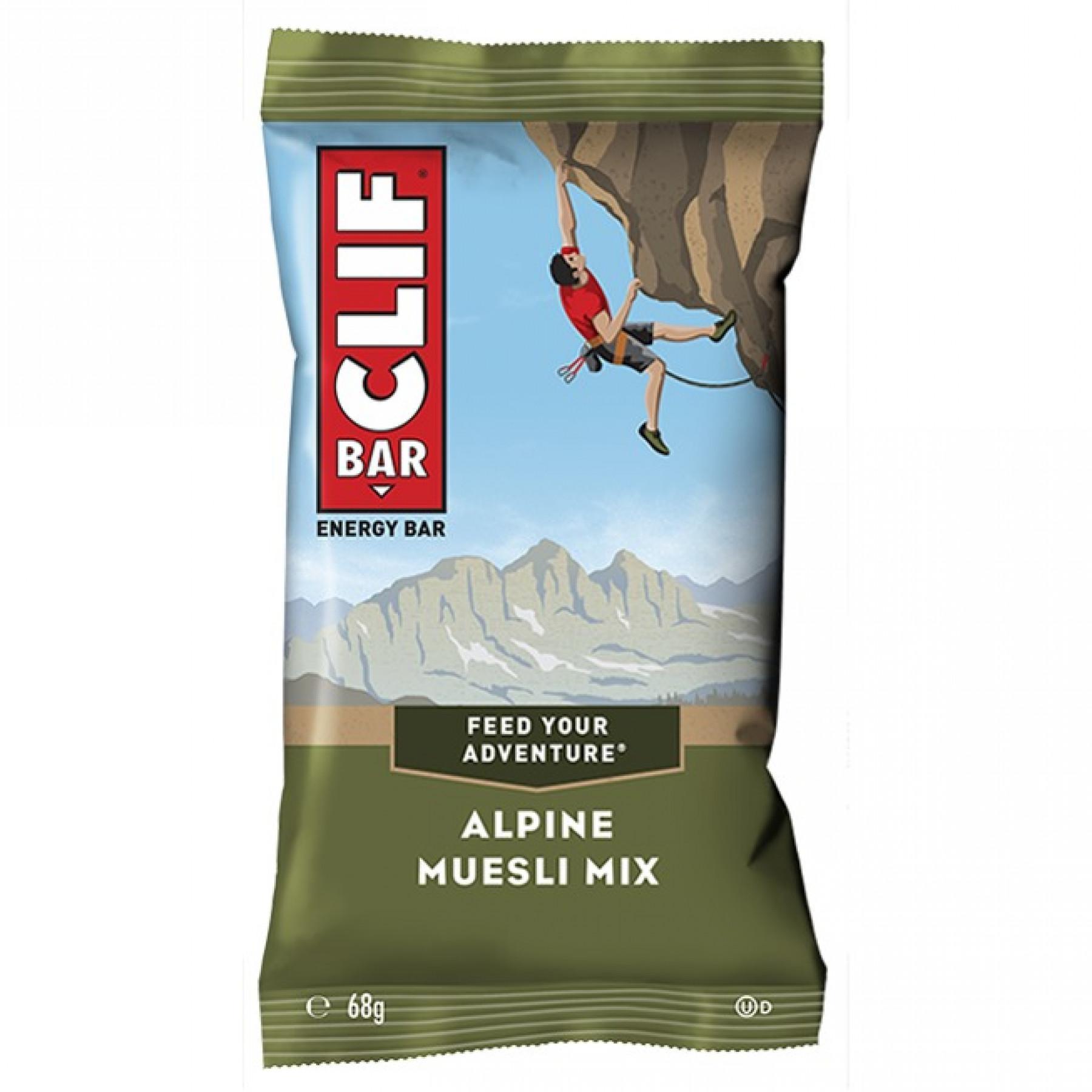Barras de proteínas Clif Bar Alpine muesli mix (x12)