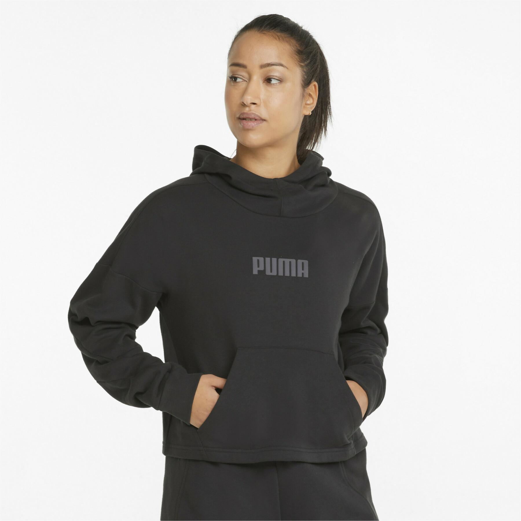 Sudadera con capucha para mujer Puma Train Logo French Terry Po
