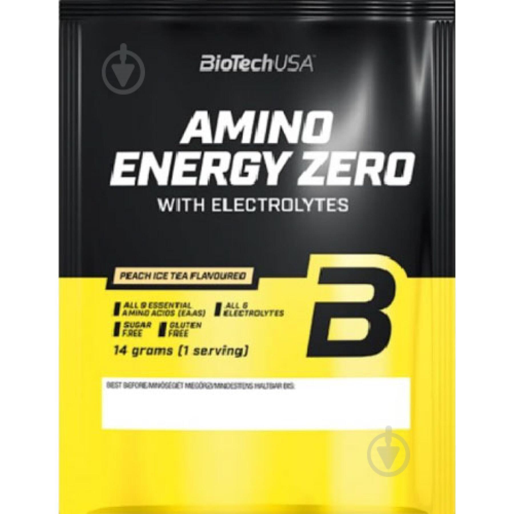 50 paquetes de aminoácidos con electrolitos Biotech USA amino energy zero - Ananas-mangue - 14g