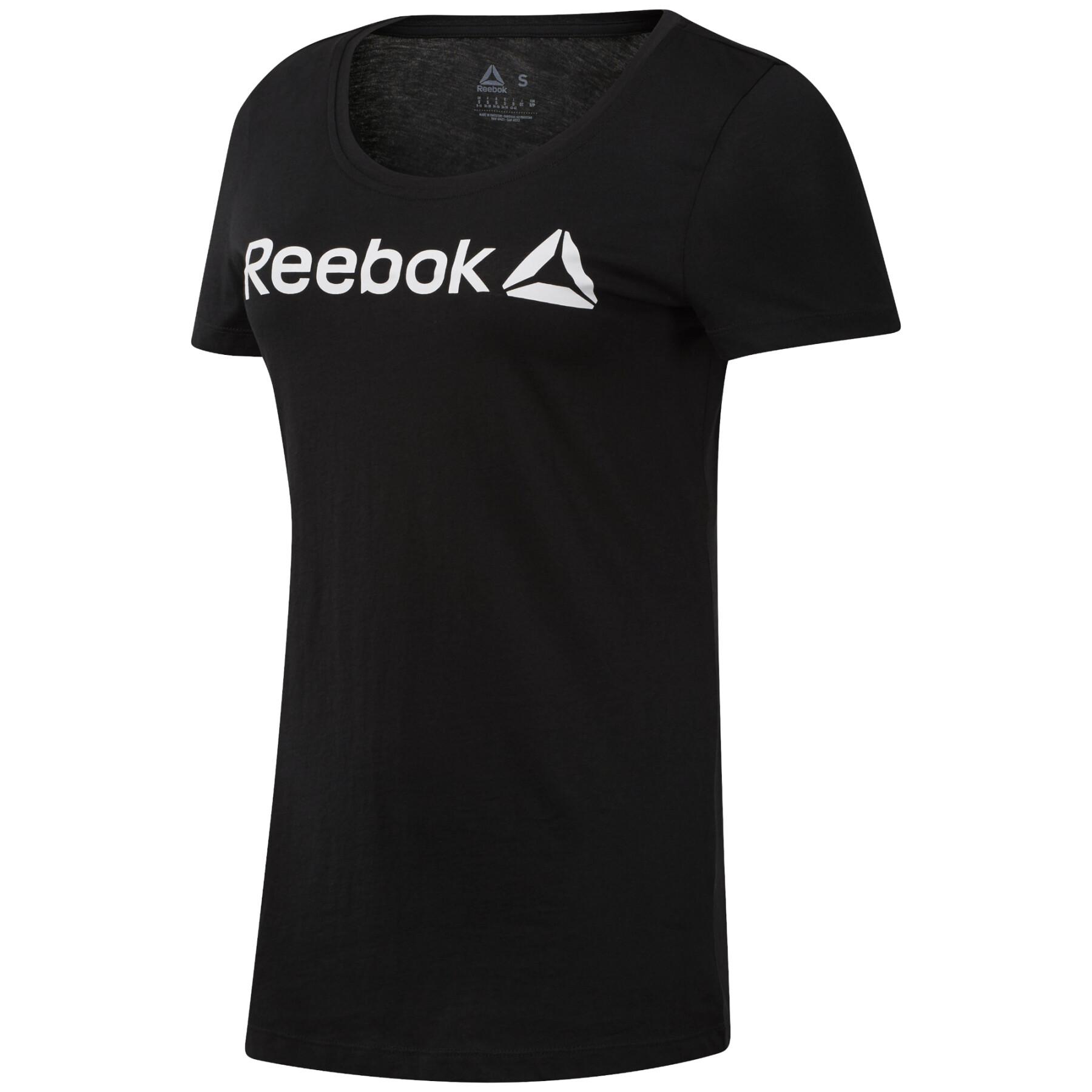 Camiseta de mujer Reebok Linear Read Scoop