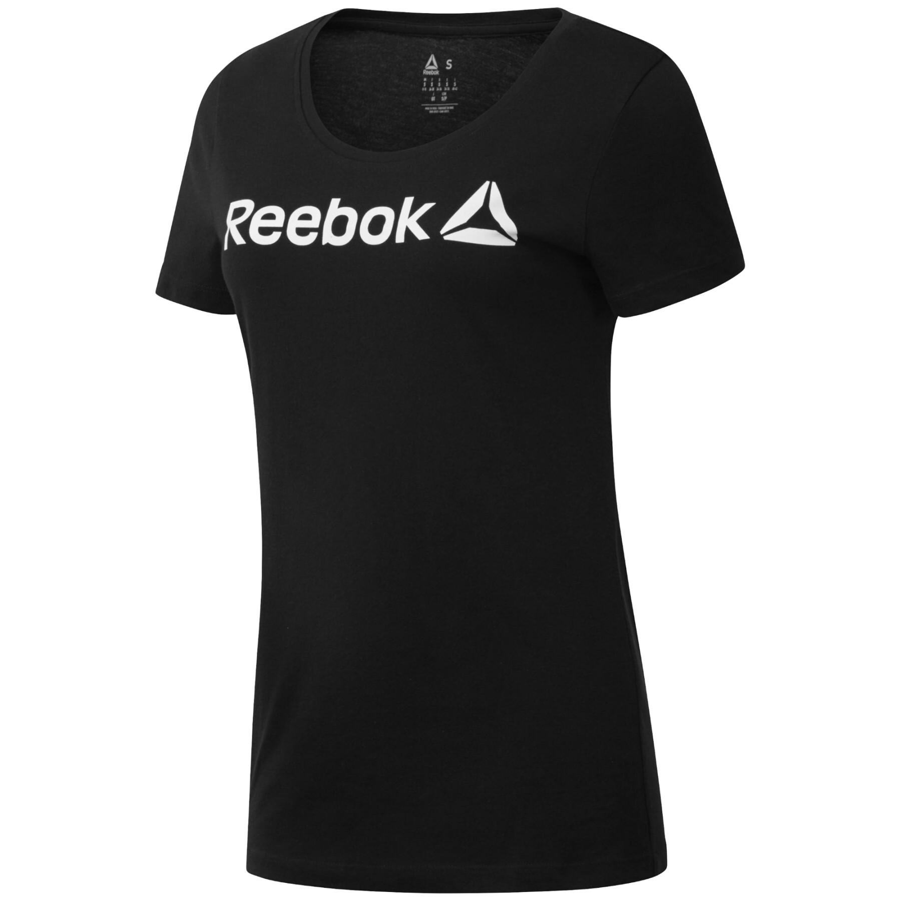 Camiseta de mujer Reebok Linear Read Scoop