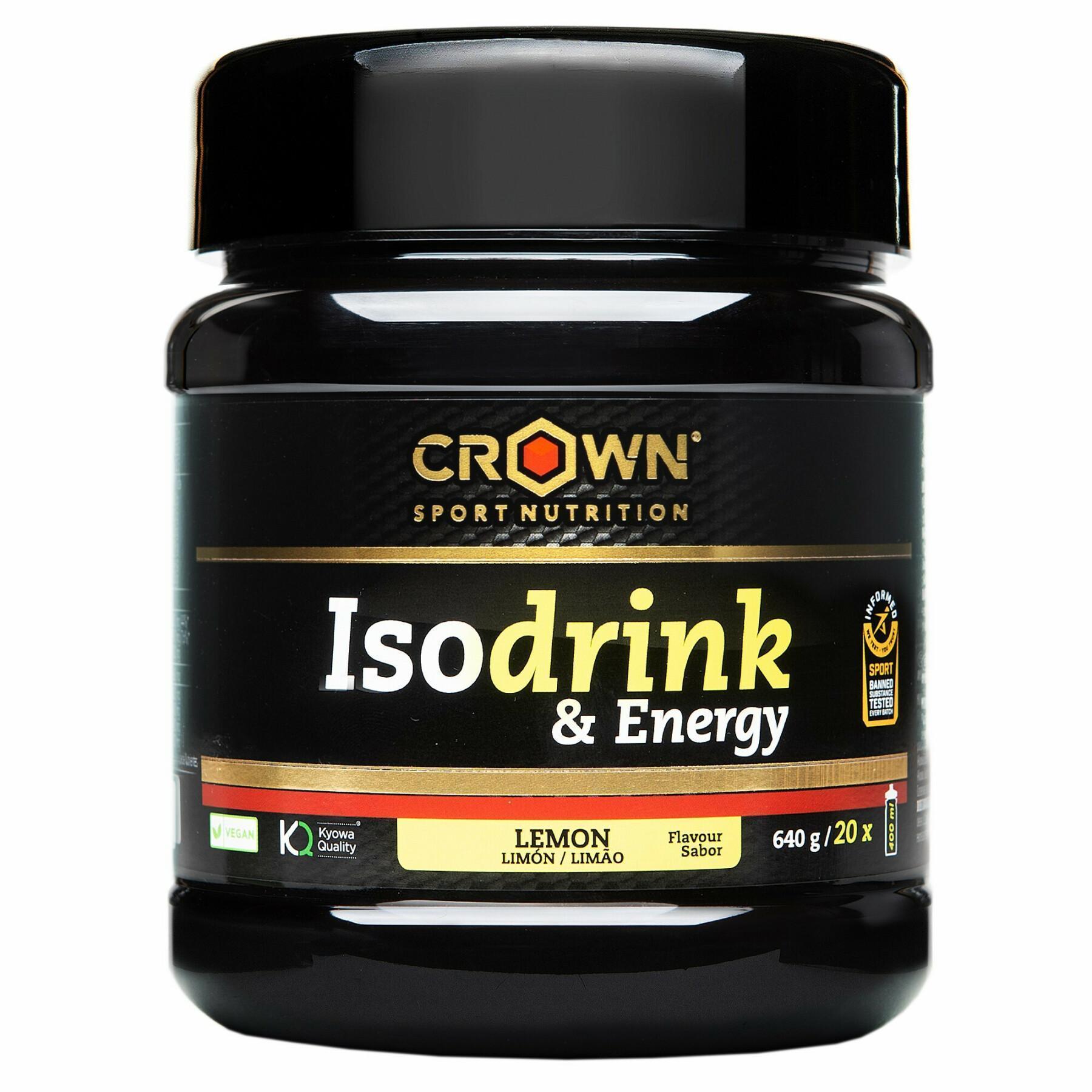 Bebida energética Crown Sport Nutrition Isodrink & Energy informed sport - citron - 640 g