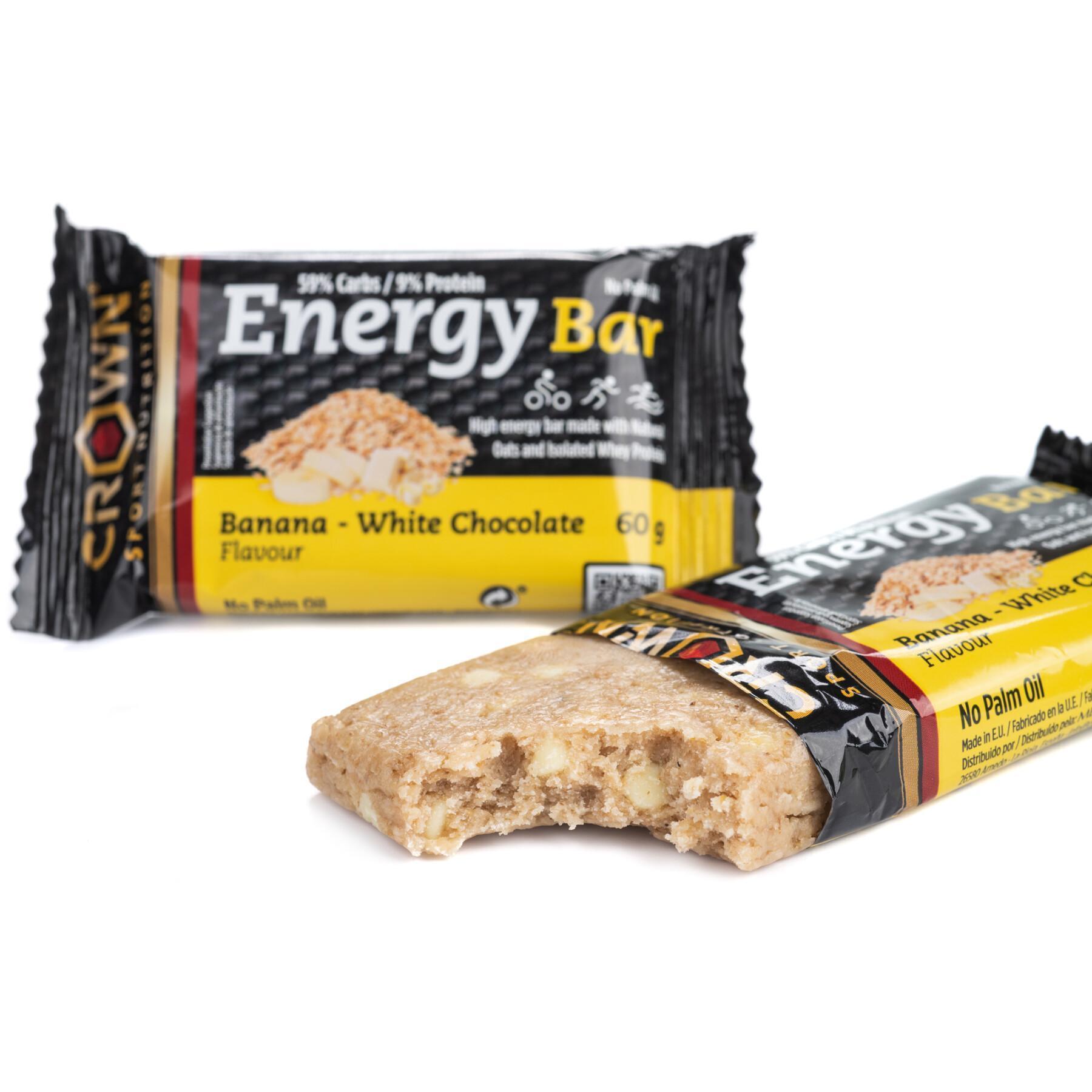 Barra nutricional Crown Sport Nutrition Energy - banane et chocolat blanc - 60 g