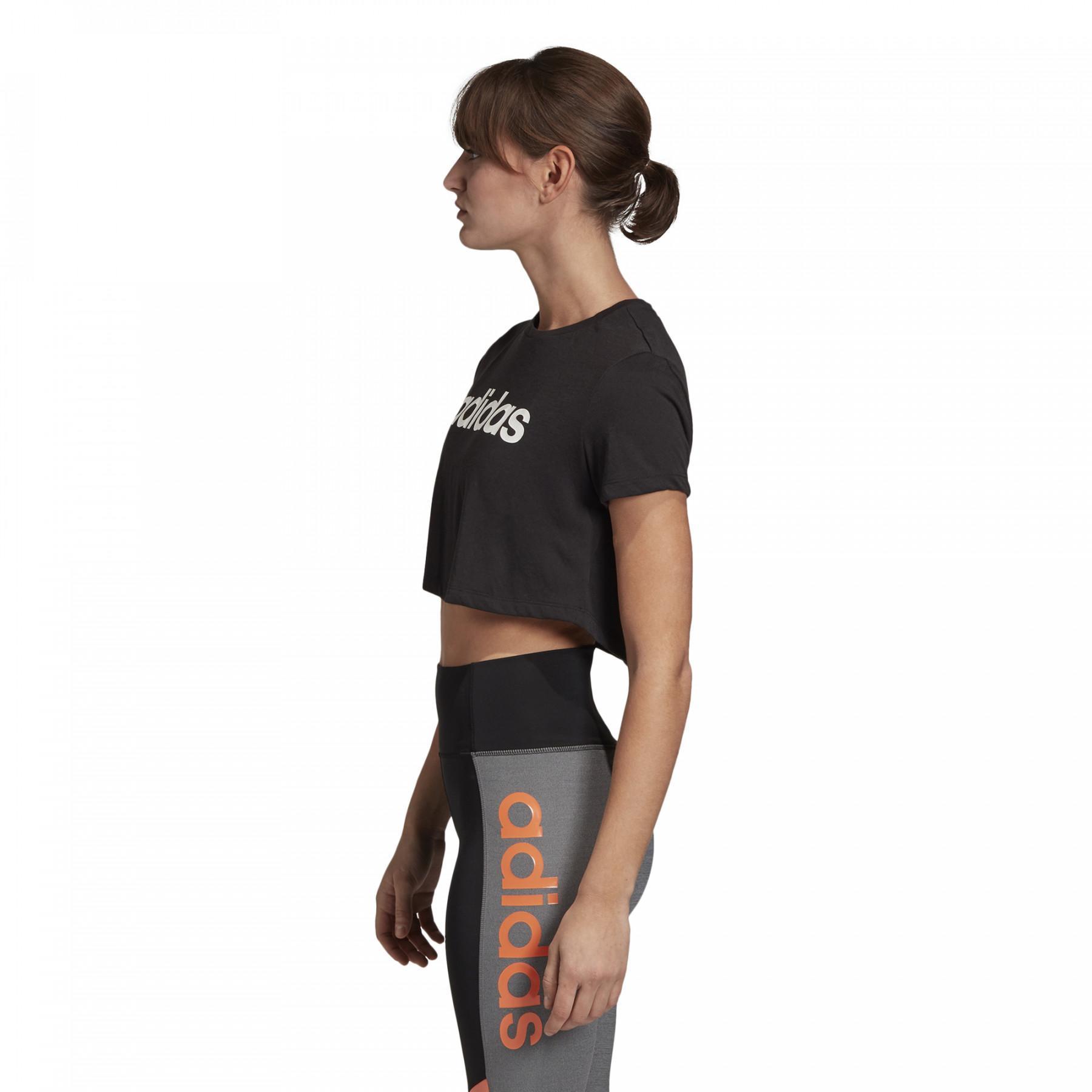 Camiseta de mujer adidas Designed 2 Move Cropped Boxy Logo