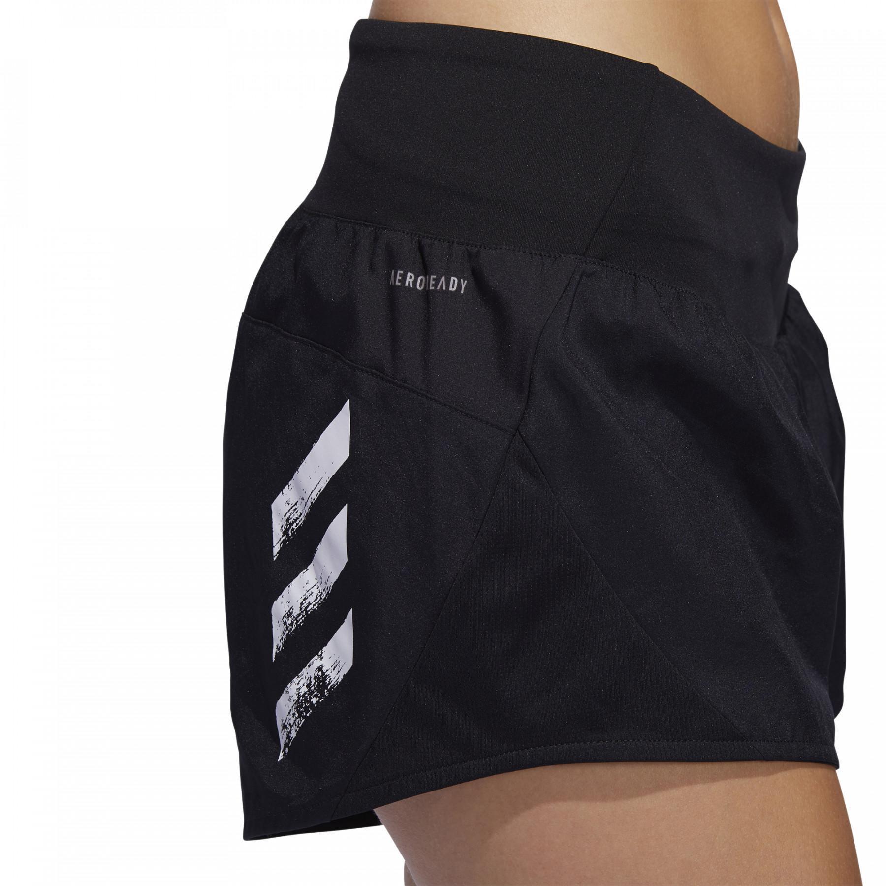 Pantalones cortos de mujer adidas Run It 3-Stripes PB