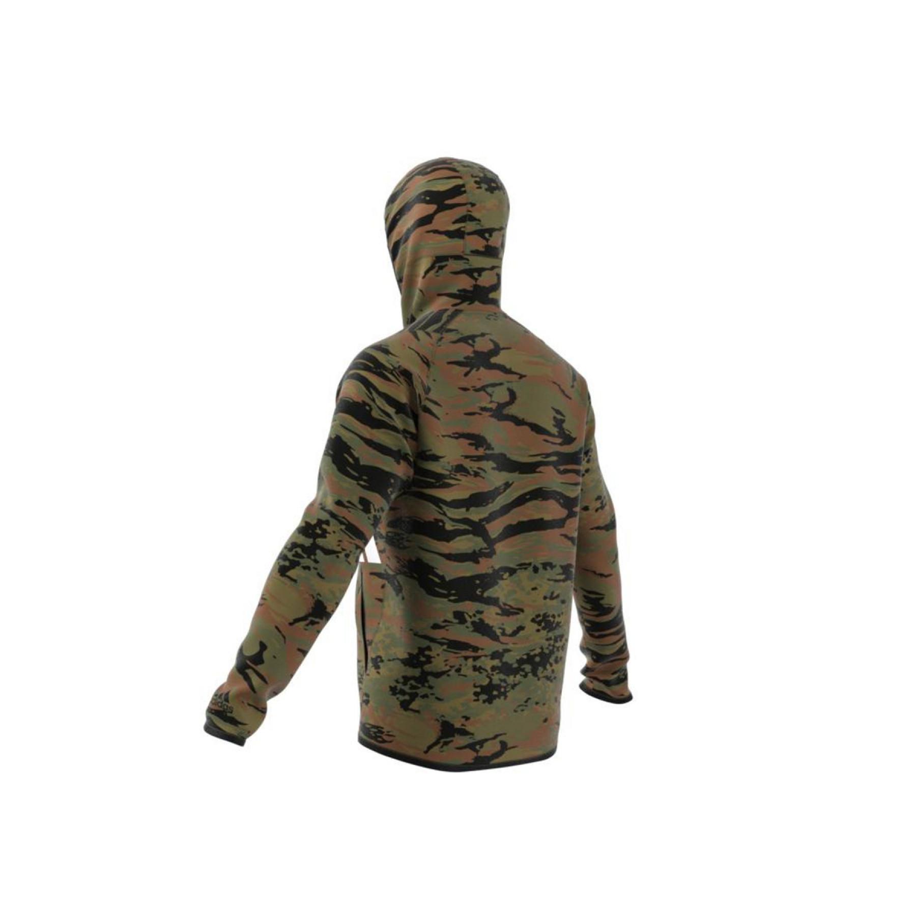 Sudadera con capucha adidas FreeLift Camouflage Training