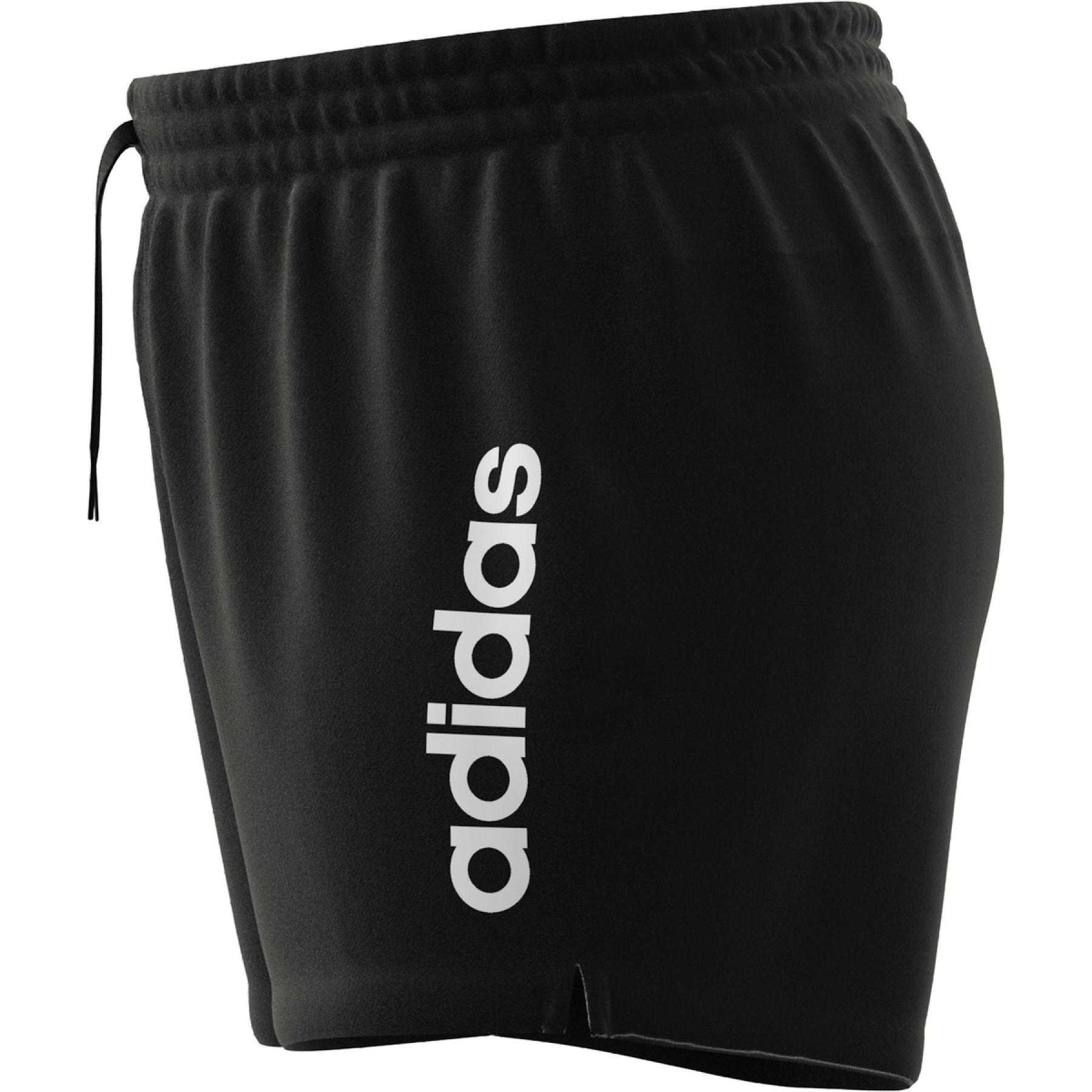 Pantalones cortos de mujer adidas Essential slim Logo Grande Taille