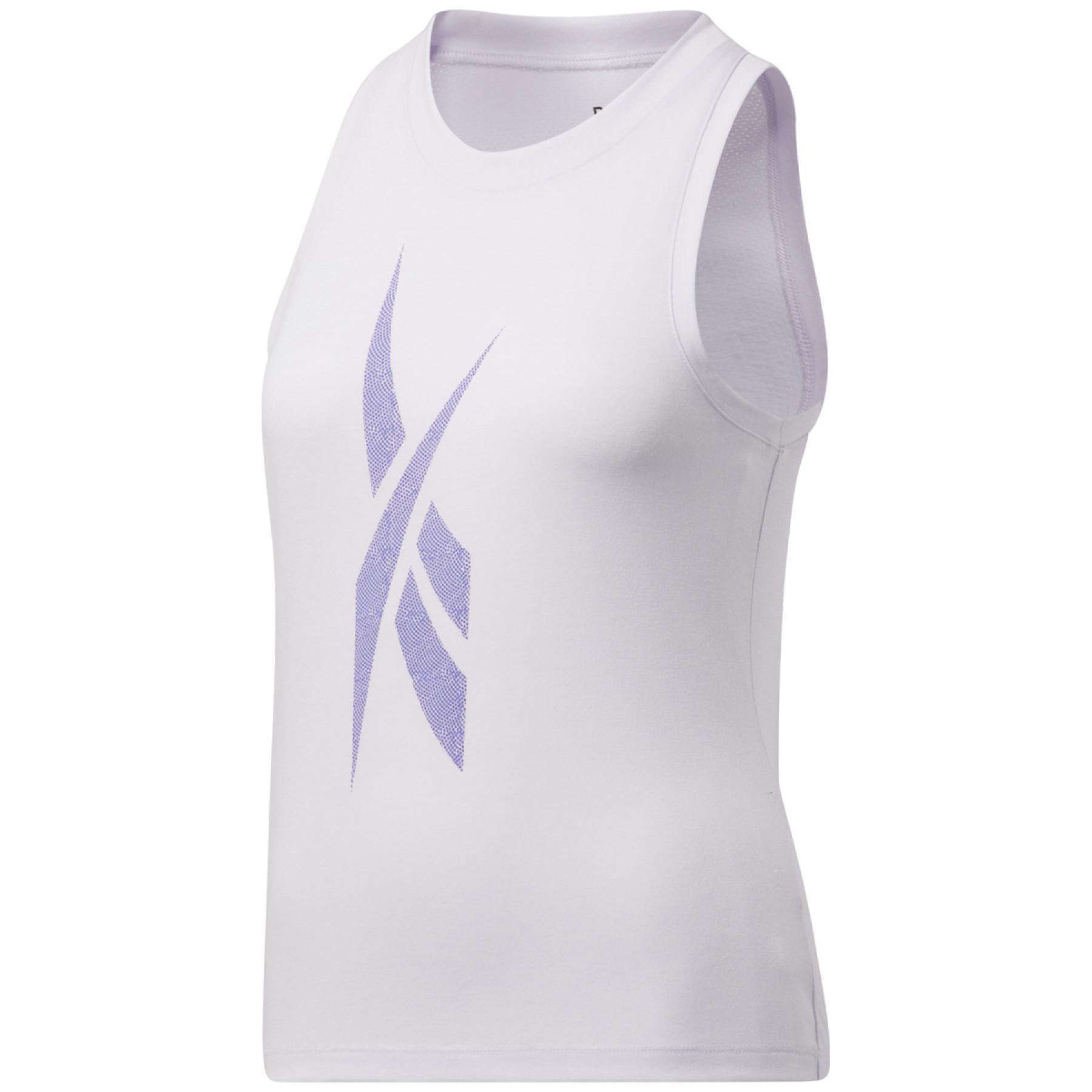 Camiseta de tirantes para mujer Reebok Workout Ready Supremium Big Logo