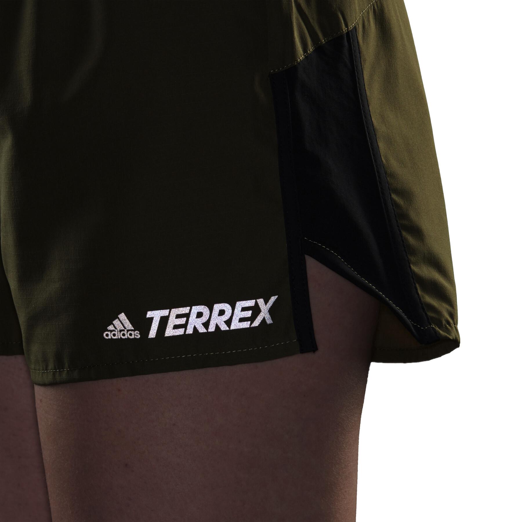 Pantalón corto mujer adidas Terrex Primeblue Trail Running