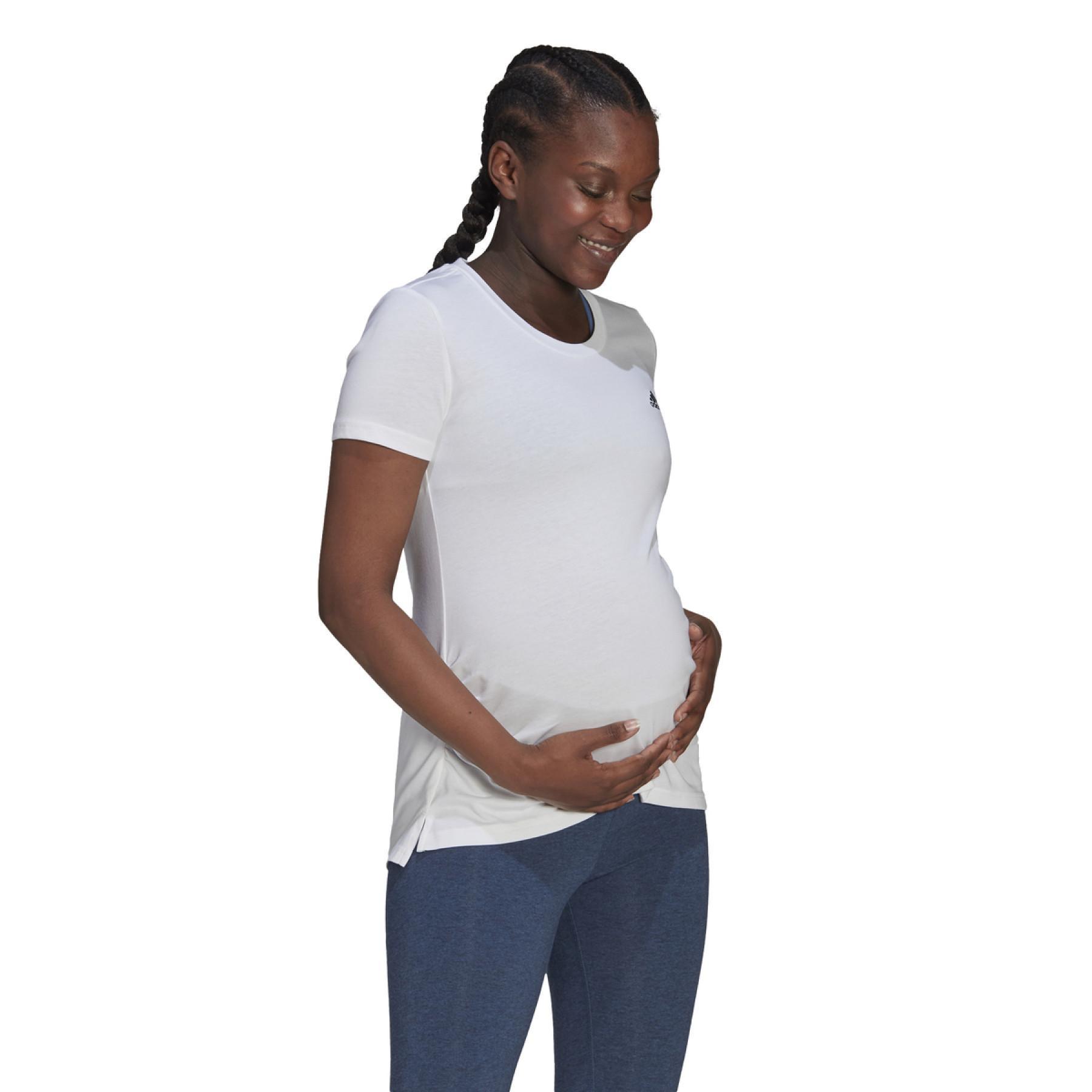 Camiseta de mujer adidas Essentials Cotton Maternité