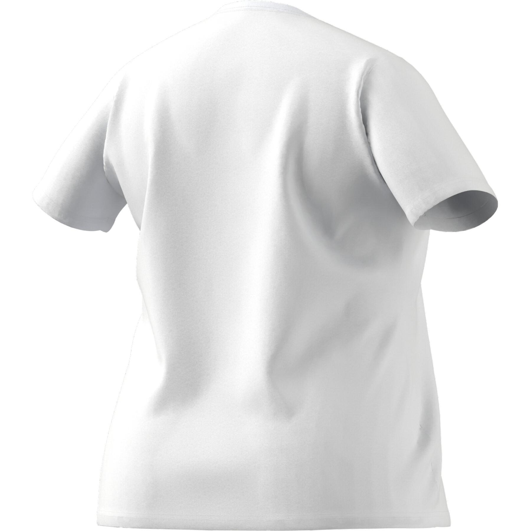 Camiseta de mujer de talla grande adidas Essentials Logo