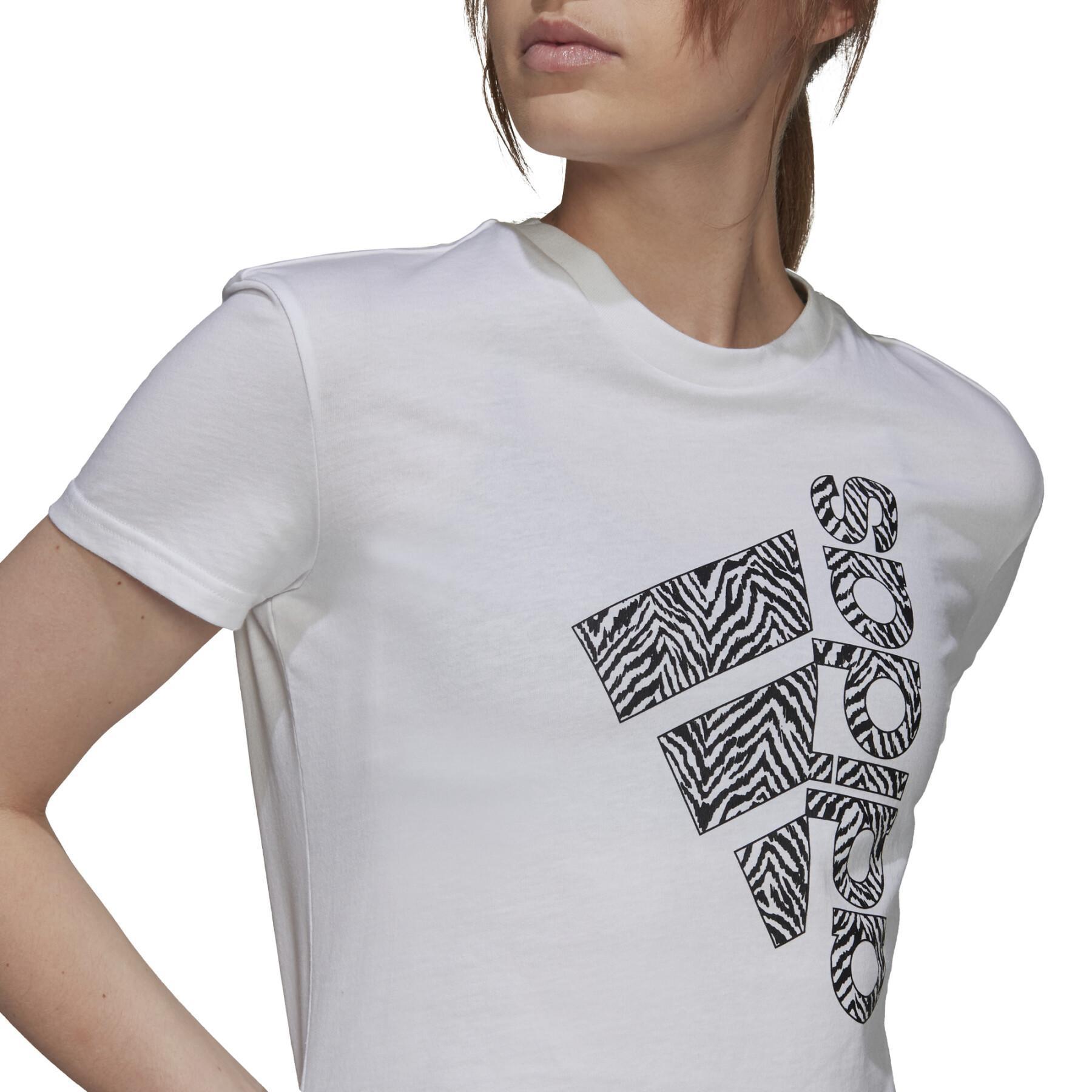Camiseta de mujer adidas Zebra Logo Graphic