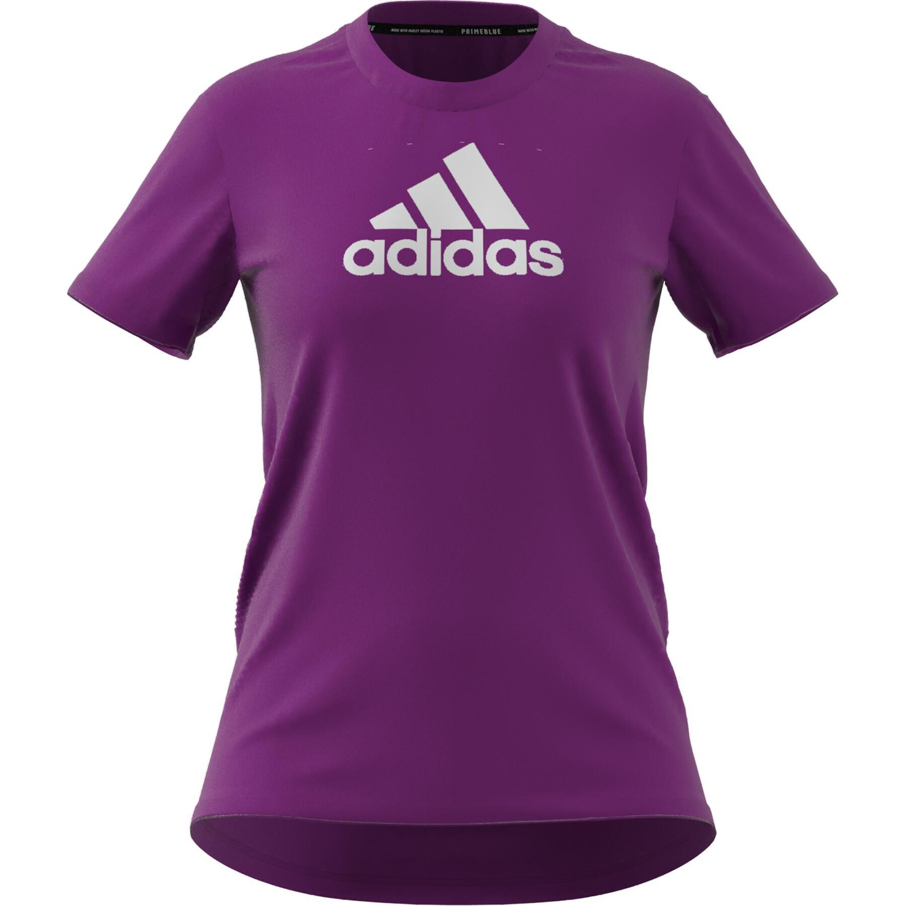 Camiseta de mujer adidas Primeblue Designed 2 Move Logo Sport