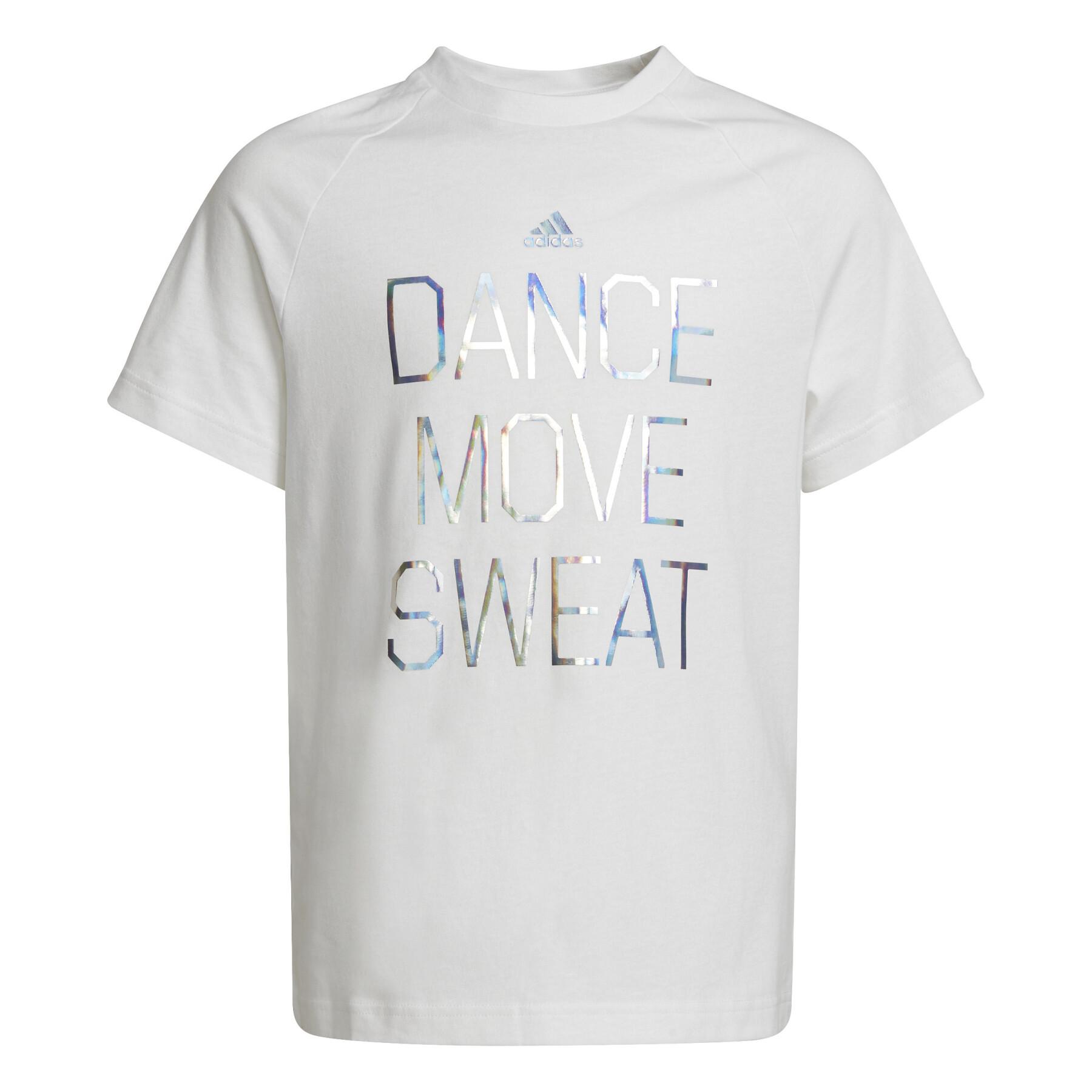 Camiseta de chica adidas Dance Metallic-Print