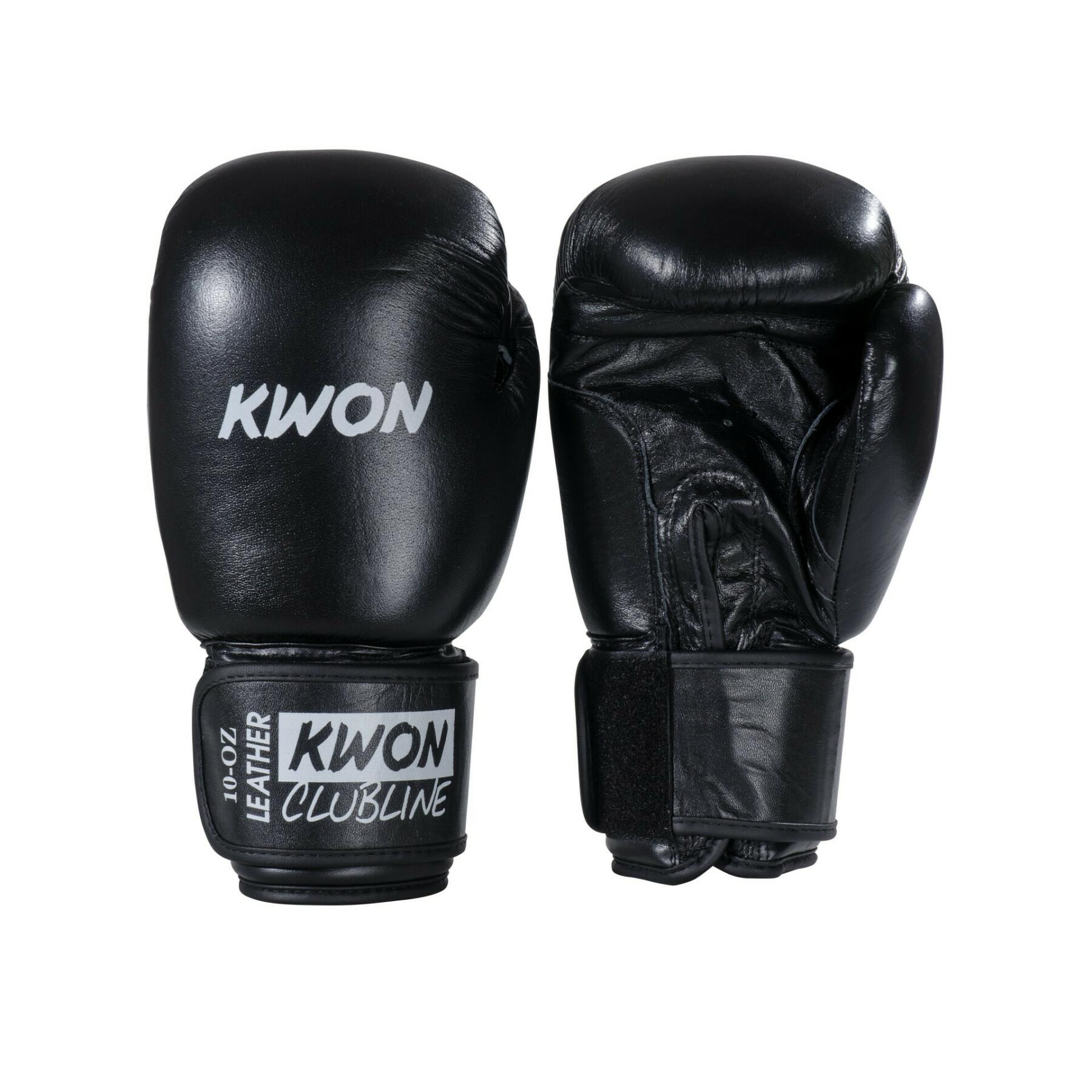 Guantes de boxeo de cuero Kwon Clubline Pointer