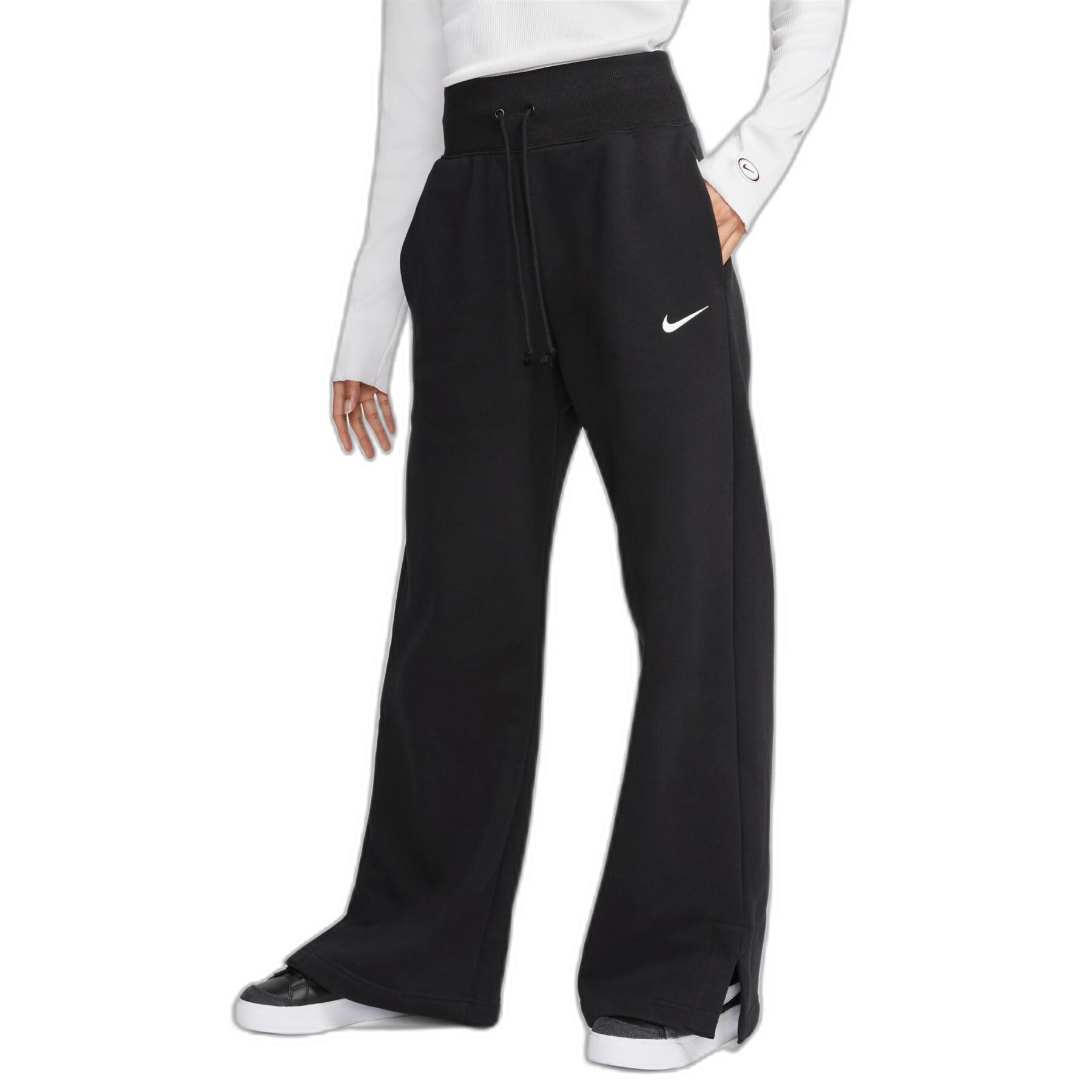 Pantalón de chándal de cintura alta y pierna ancha mujer Nike Phoenix Fleece
