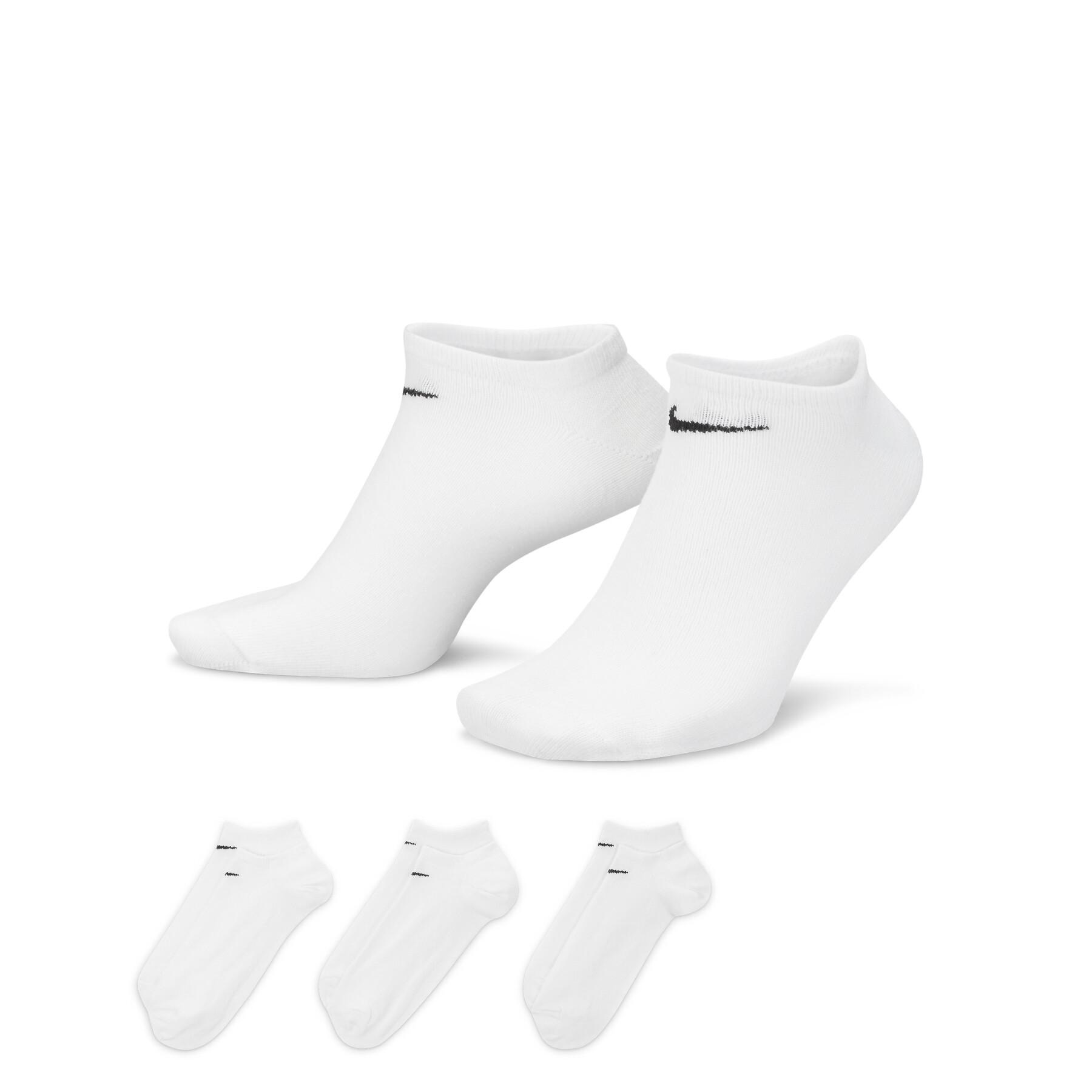 Violín canal Recuperar Lote de 3 pares de calcetines bajos Nike Lightweight - Ropa