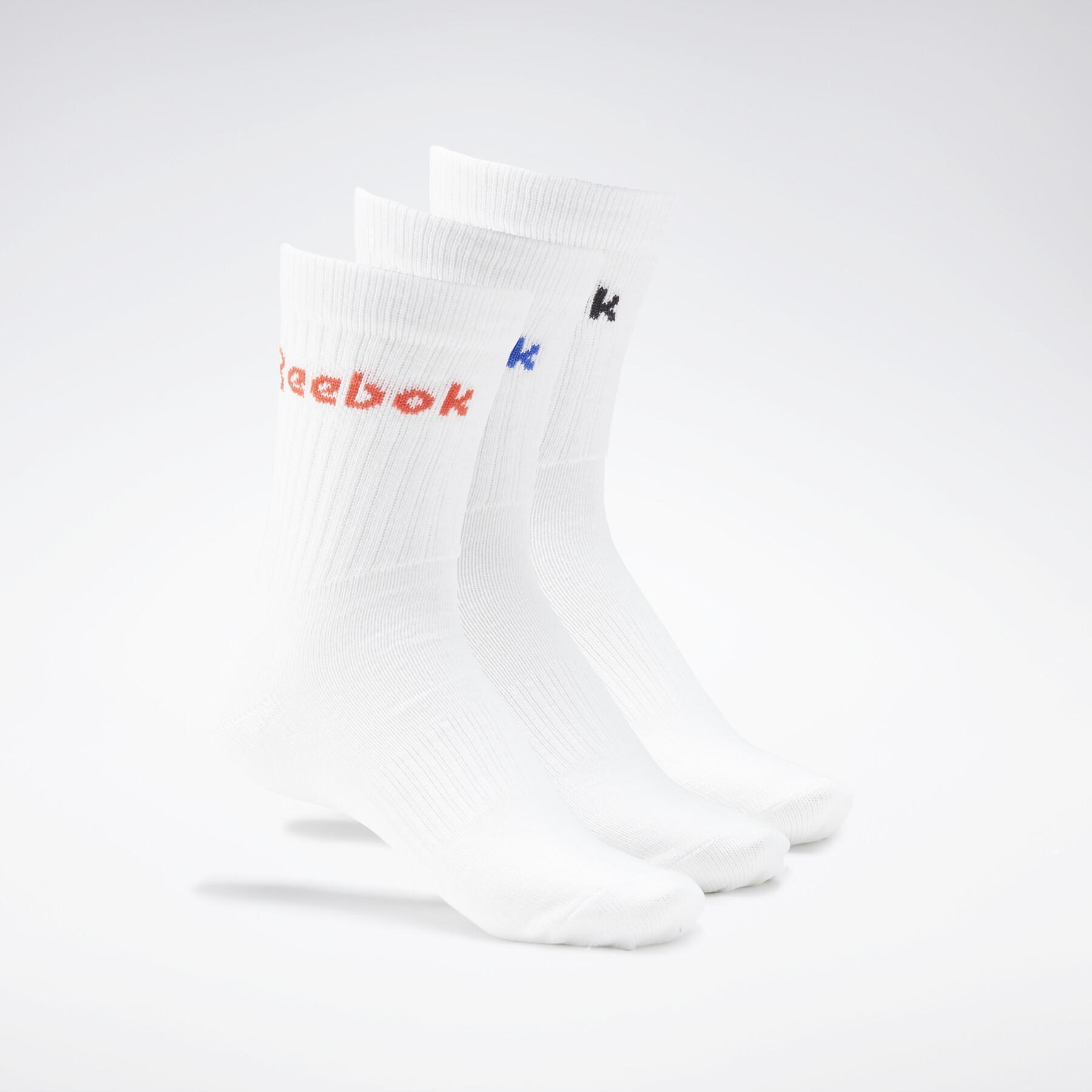 Juego de 3 pares de calcetines Reebok Active Core