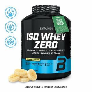 Bote de proteínas Biotech USA iso whey zero lactose free - Banane - 2,27kg