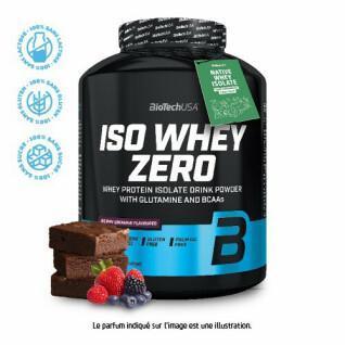 Tarro de proteínas Biotech USA iso whey zero lactose free - Brownie aux fruits rouges - 2,27kg