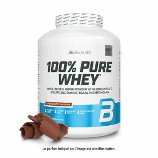 Tarro de proteína de suero 100% pura Biotech USA - Chocolate - 2,27kg (x2)