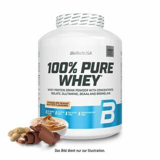 Tarro de proteína de suero 100% pura Biotech USA - Chocolat-beurre de noise - 2,27kg (x2)