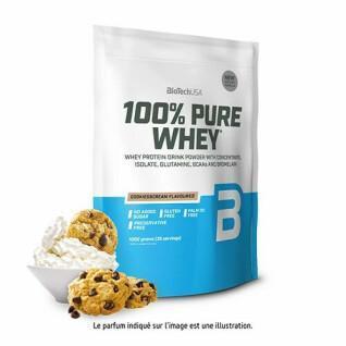 Bolsas de proteína de suero 100% pura Biotech USA - Cookies & Cream - 1kg (x10)