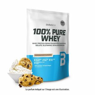 Paquete de 10 bolsas de proteína de suero 100% pura Biotech USA - Cookies & cream - 454g