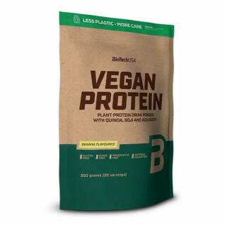 Paquete de 10 bolsas de proteína vegana Biotech USA - Banane - 500g