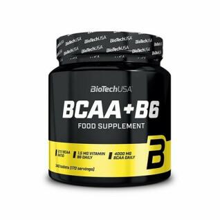 Tarros de aminoácidos Biotech USA bcaa+b6 - 340 comp (x12)
