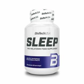 Paquete de 12 botes de vitamina Biotech USA sleep - 60 Gélul