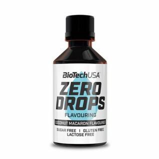 Tubos para aperitivos Biotech USA zero drops - Macaron à la noix de coc - 50ml (x10)