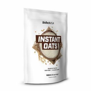 Bolsas de snacks instantáneos de avena Biotech USA - Noisette - 1kg (x10)