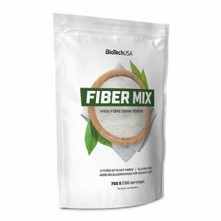 Paquete de 10 bolsas de snacks de mezcla de fibra Biotech USA - Neutre - 750g