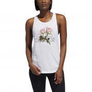 Camiseta de tirantes para mujer adidas Work In Progress Floral Essentials