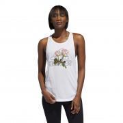 Camiseta de tirantes para mujer adidas Work In Progress Floral Essentials