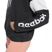 Sudadera con capucha para mujer Reebok Linear Logo French Terry Zip-Up