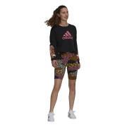 Mallas cortas para mujer adidas Cycliste FARRio 3-Stripes Print Cotton