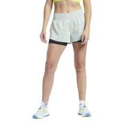 Pantalones cortos de running 2 en 1 para mujer Reebok